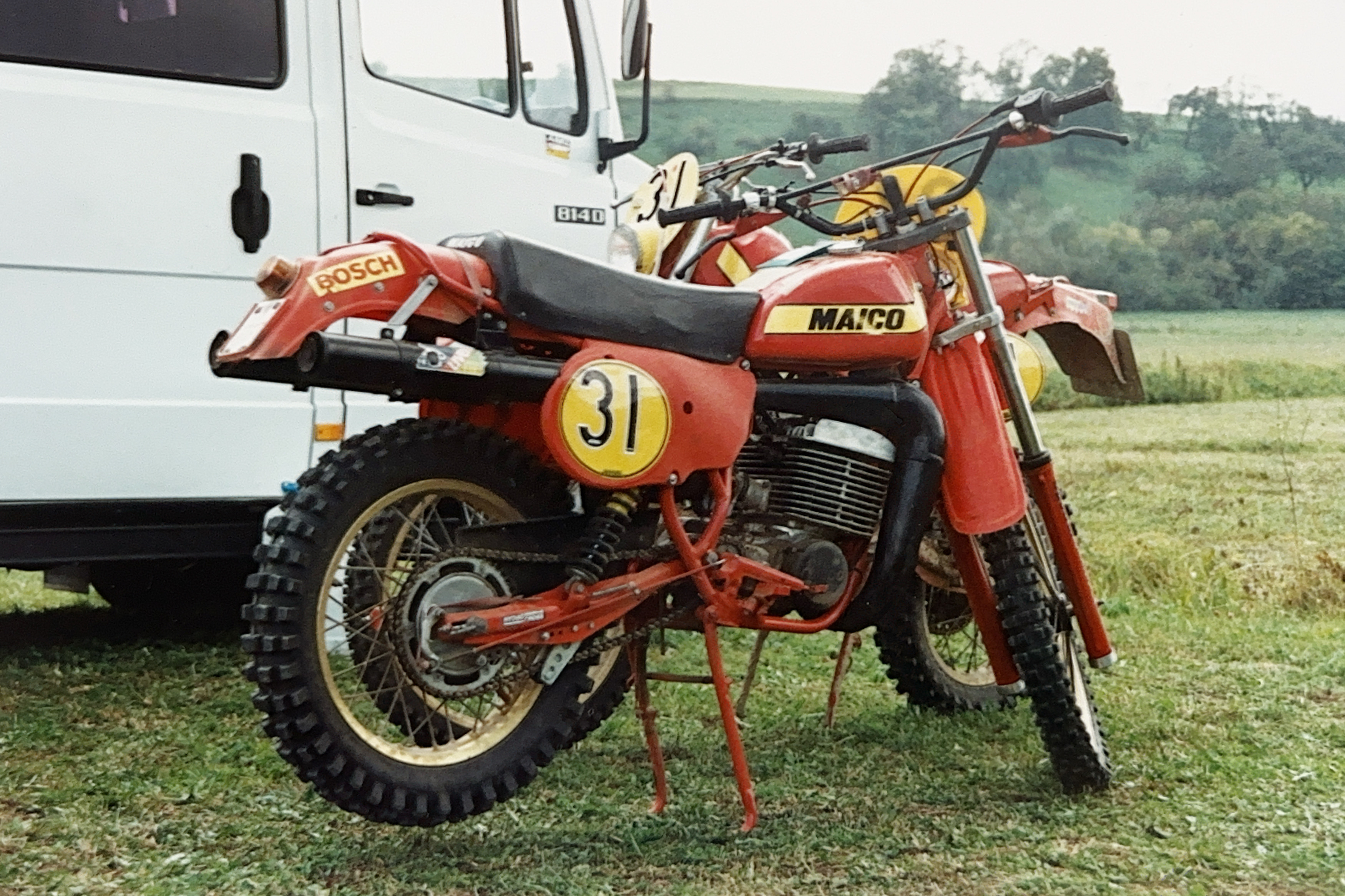 AMZ Maico GS 760 im historischen Veranstaltungsumfeld